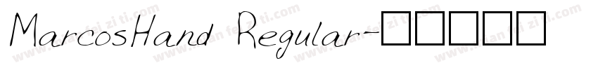 MarcosHand Regular字体转换